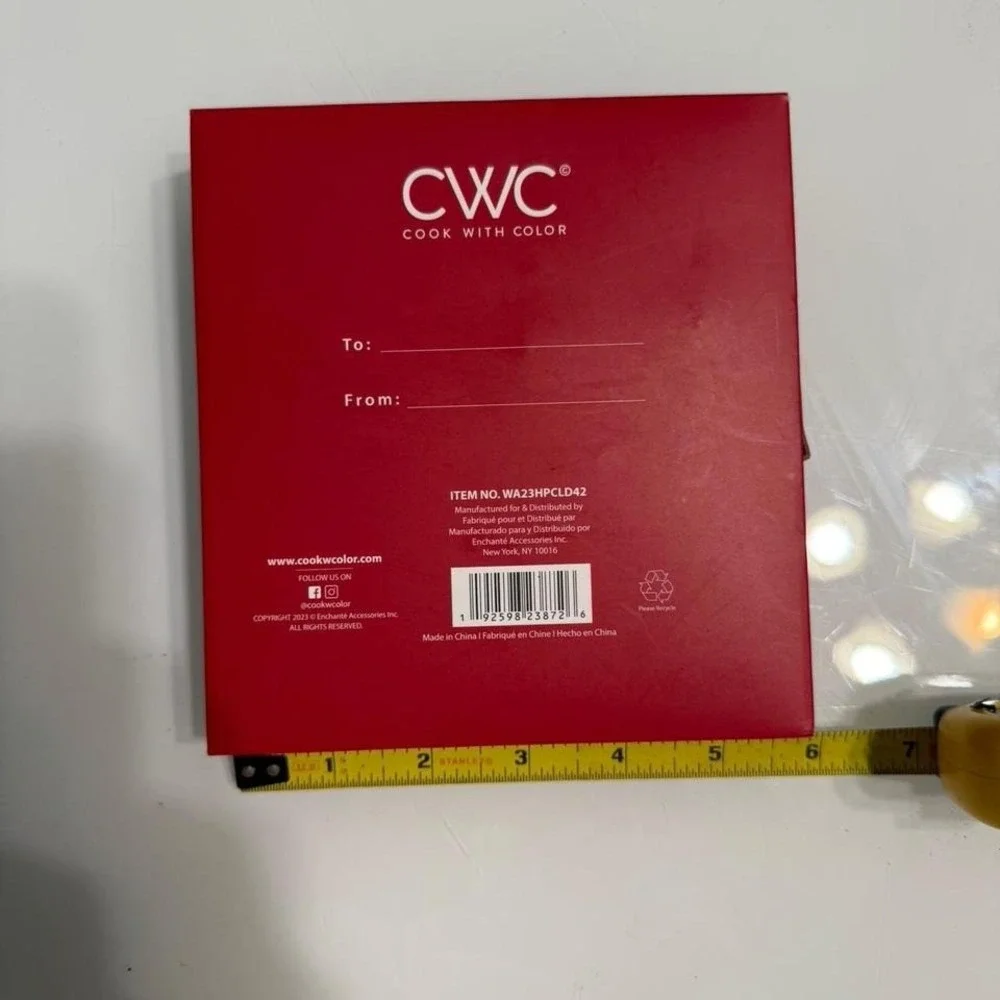 Brand new CWC – Cook With Color 3-Piece Holiday Cheese‎ Knife Set 🎄❤️